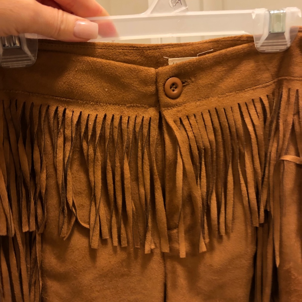 Suede shorts